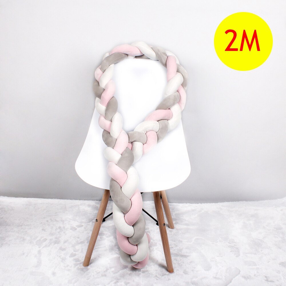 Braided Crib Bumper Baby Cushion